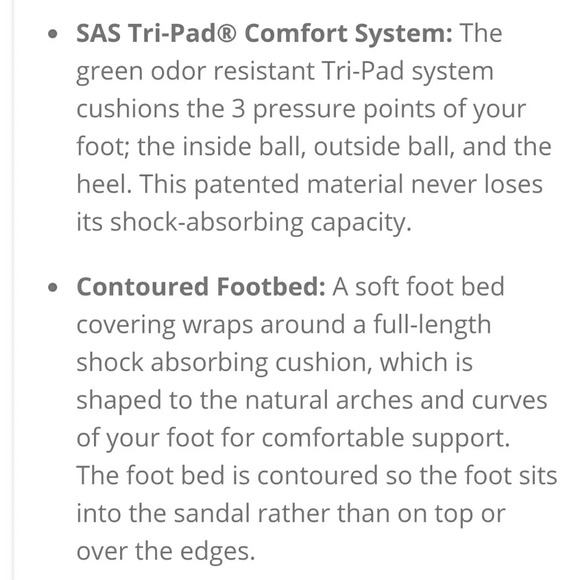 SAS. Tripad Comfort Sandals Size 10 W - Picture 7 of 8